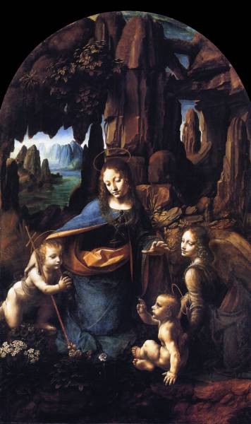 Leonardo da Vinci Madonna of the Rocks 1491